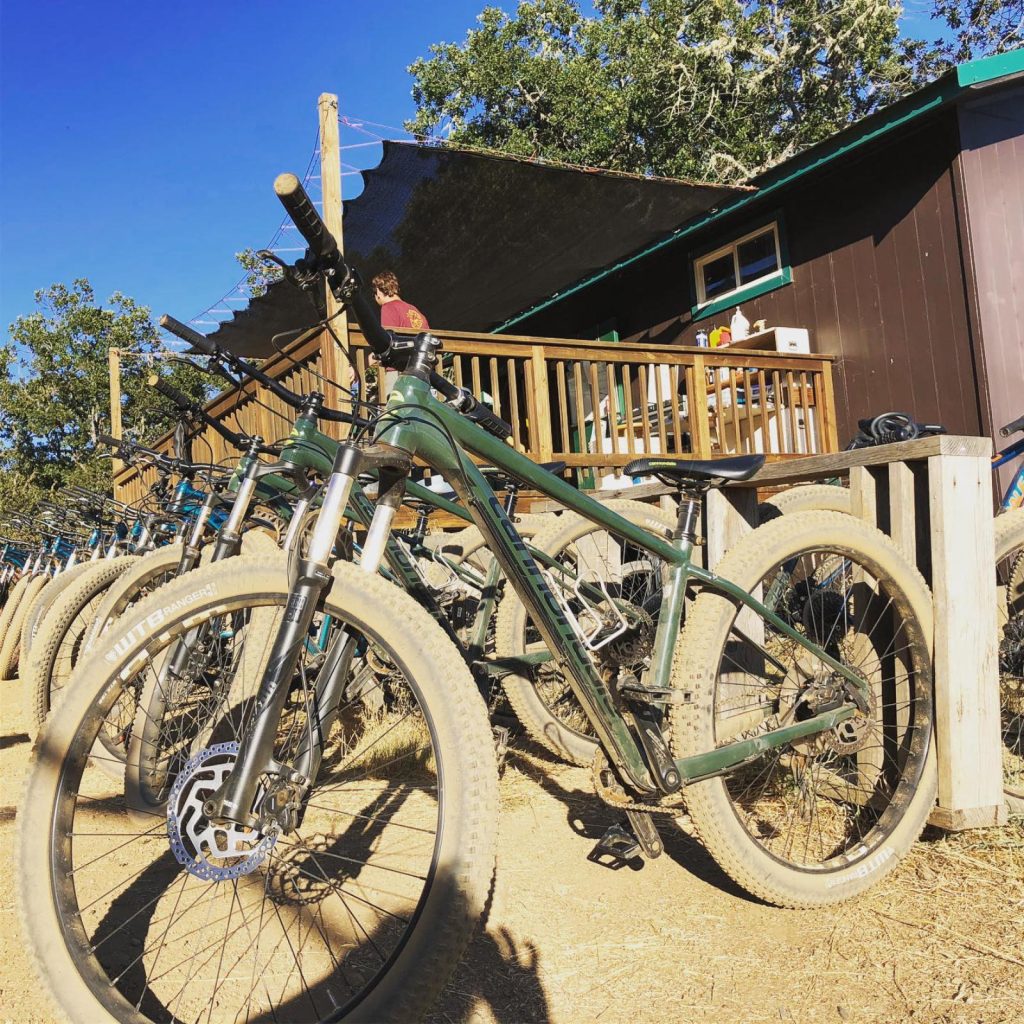 Looking down the line of sweet rides at Mountain Biking.