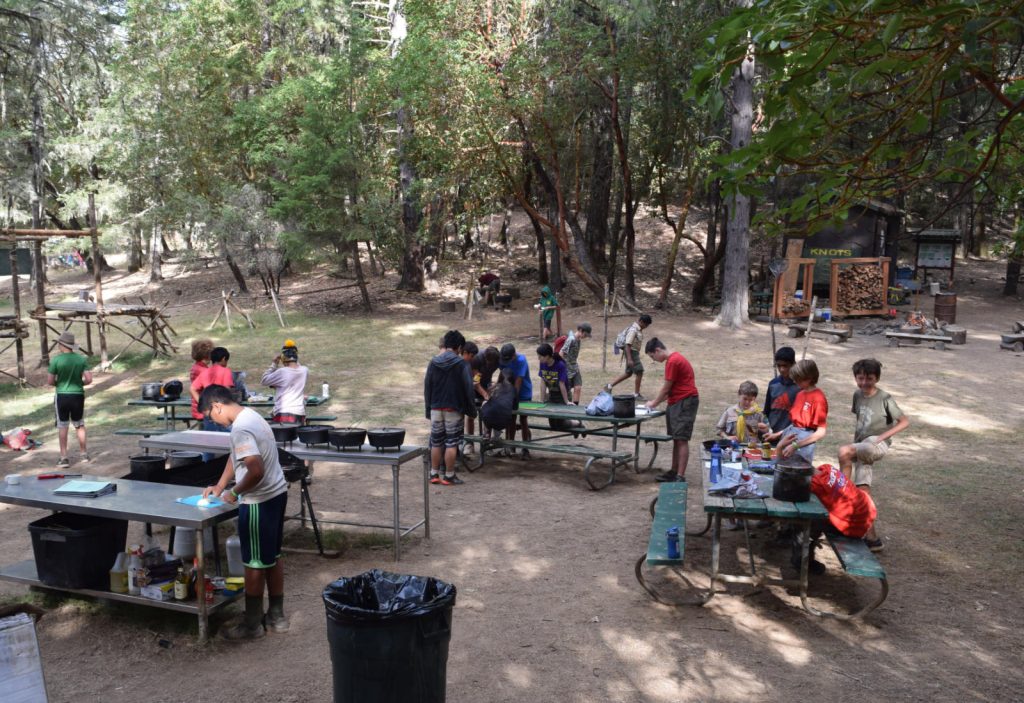 Cooking Merit Badge session active in Scoutcraft.