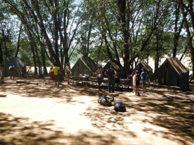 Tents in Oak Flats.