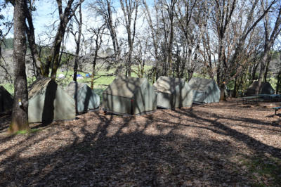 Tents in Oak Flats looking out towards Gilwell Field.