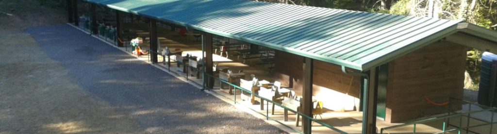 The Rifle Range firing line from the far side of the range.