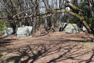 Entering Turkey's Roost campsite from 12 o'clock High.